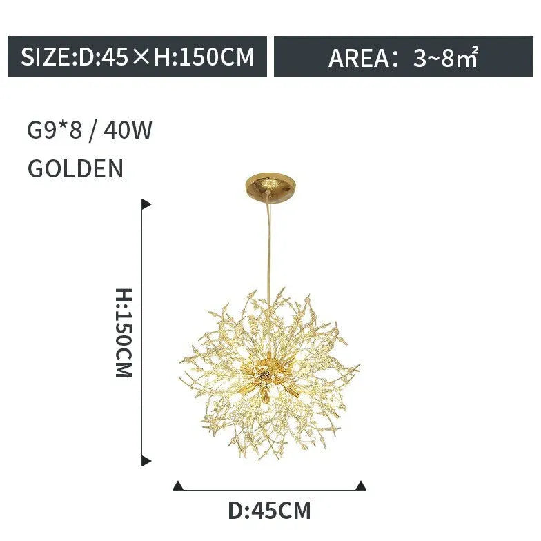 Fireworks Shaped Modern LED Pendant Light