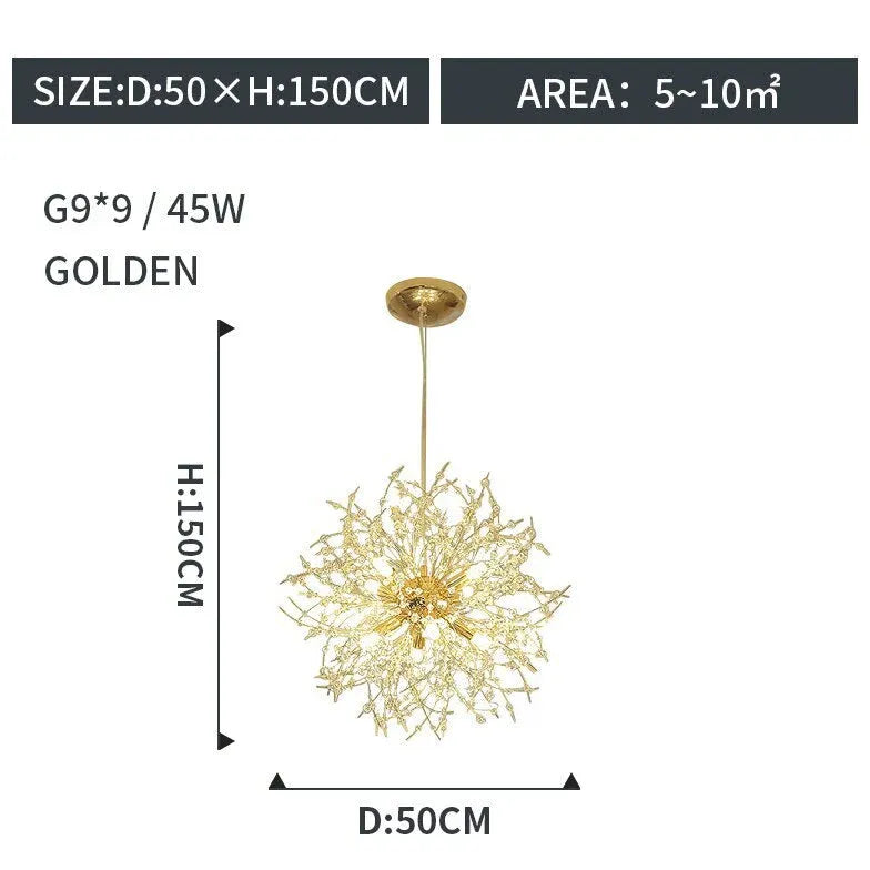 Fireworks Shaped Modern LED Pendant Light