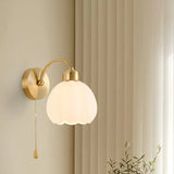 Gold lily Bedroom Plug in Wall Lights