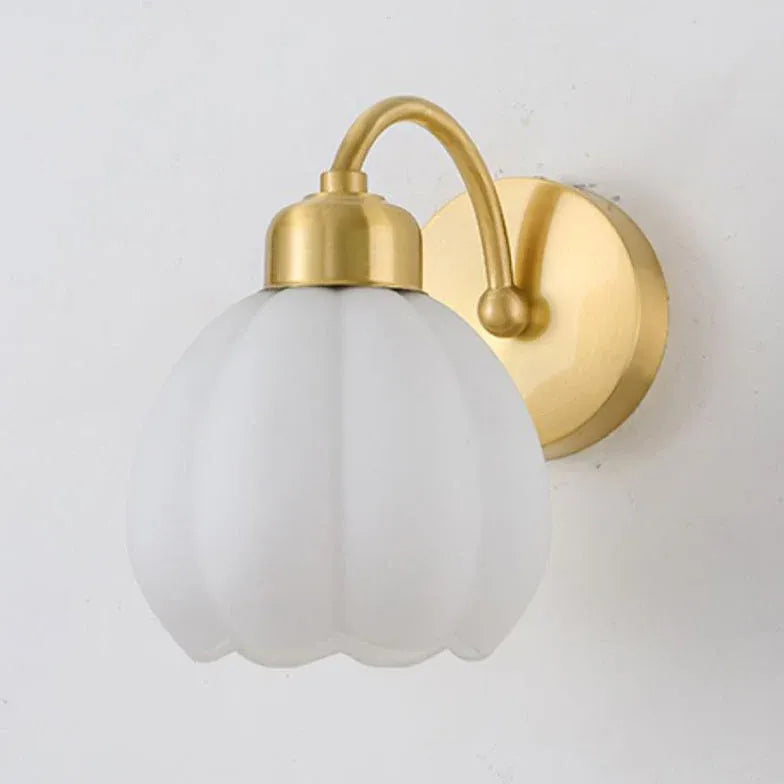 Gold lily Bedroom Plug in Wall Lights