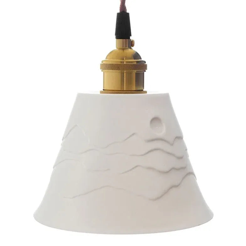 Vintage Ceramic Pendant Gold Wall Lights