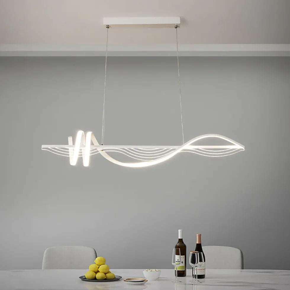 Spiral Shapes for Dining Room LED Pendant Light