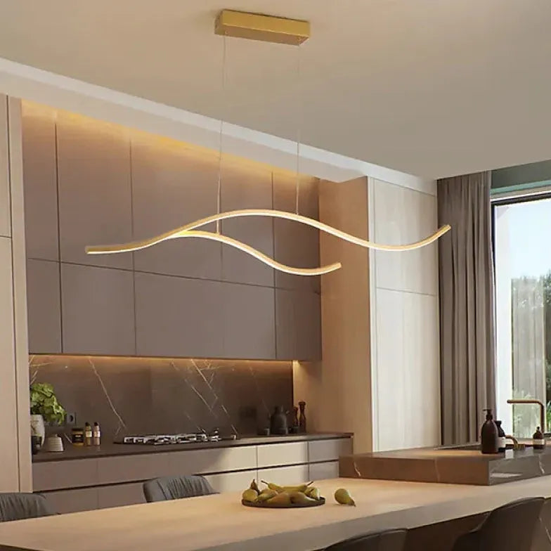 Double Curve Minimalist Modern Pendant Light