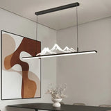 Mountain Contour LED Modern Linear Pendant Light