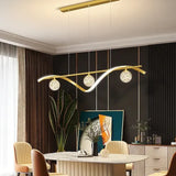 Multi-Light Curved Modern Pendant Light