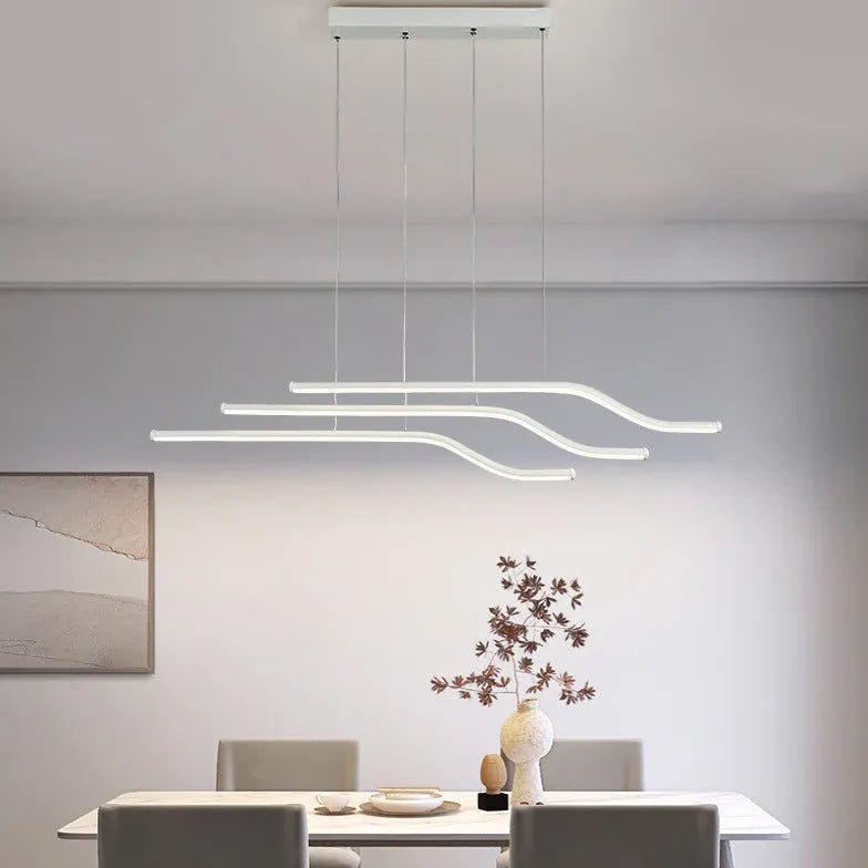 Three-Line Zigzag Design Minimalist Pendant Light