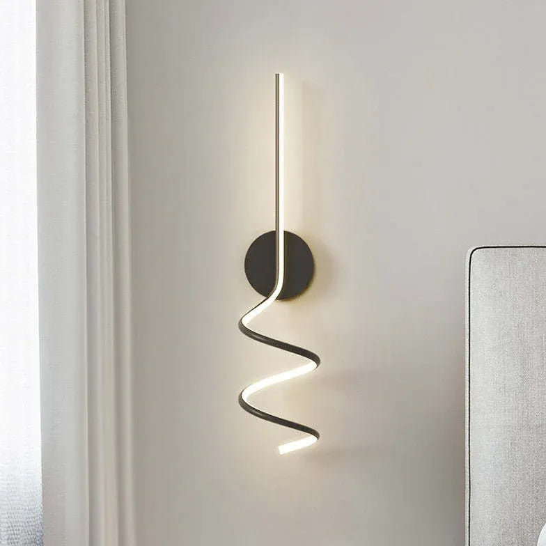 Spiral Led Modern Bedroom Wall Lights