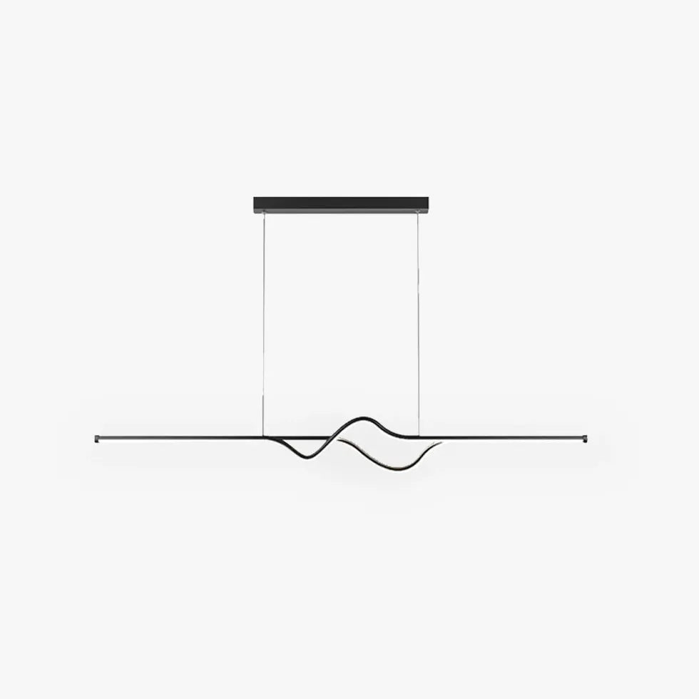 Linear Black & White Minimalist Modern Pendant Light