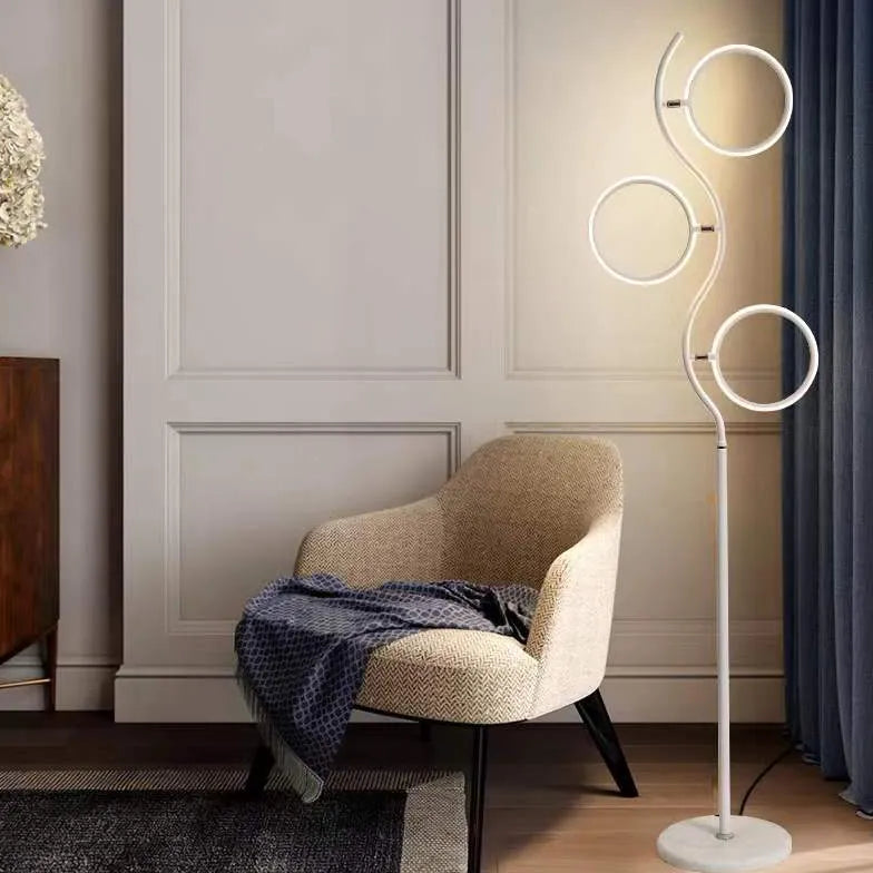 Multi-Ring Minimalist Adjustable Floor Lamp