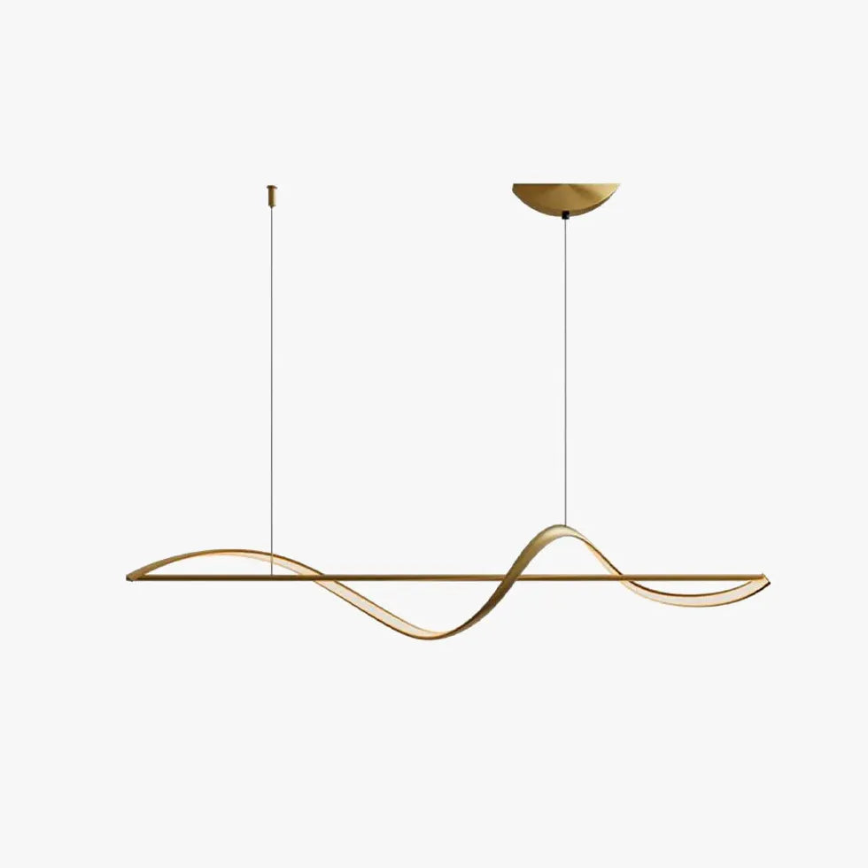 Minimalist Waves Modern Dining Room Pendant Light