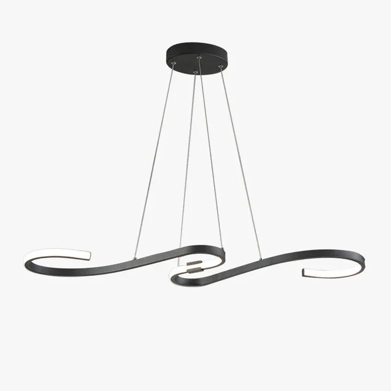 Curved Minimalist for Dining Room Pendant Light