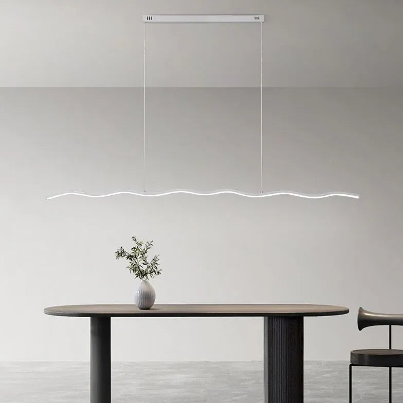 Wavy Line Minimalist Modern Pendant Light