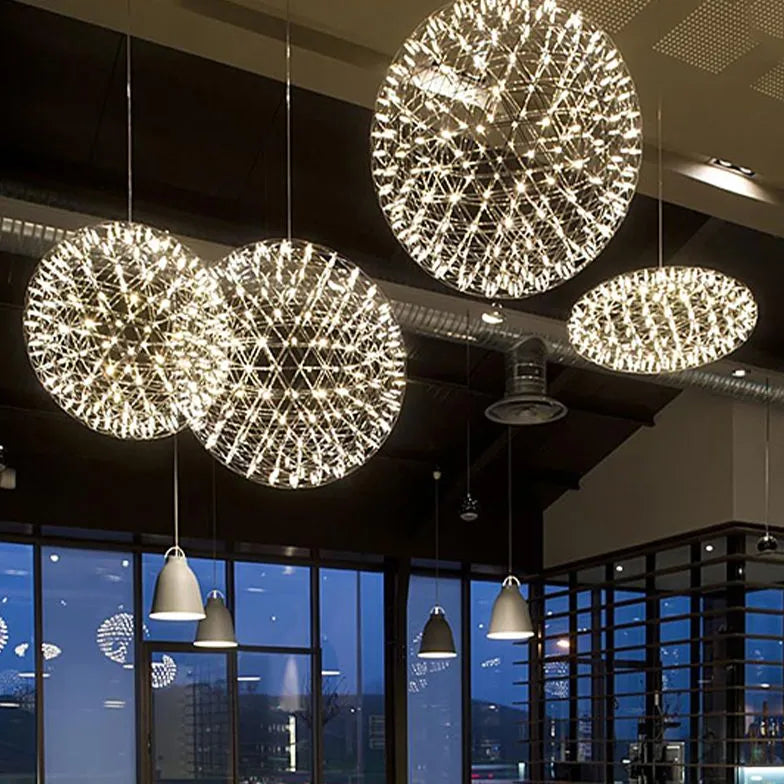 Bright Sphere LED Modern Pendant Light