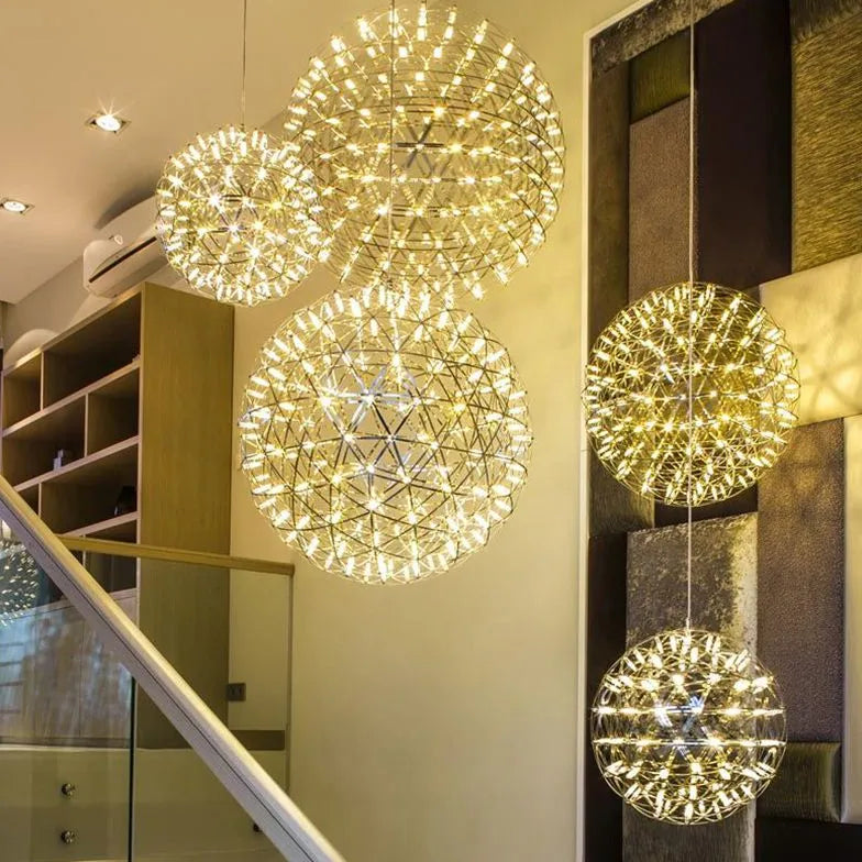 Bright Sphere LED Modern Pendant Light