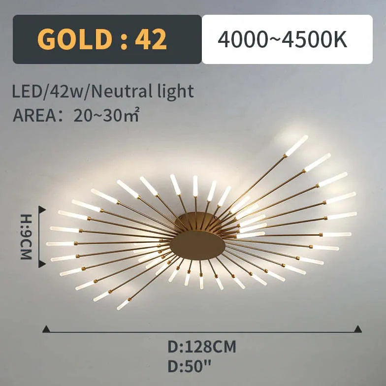 Firework Modern LED Flush Mount Ceiling Light