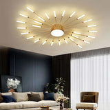 Black LED Modern Flush Ceiling Lights