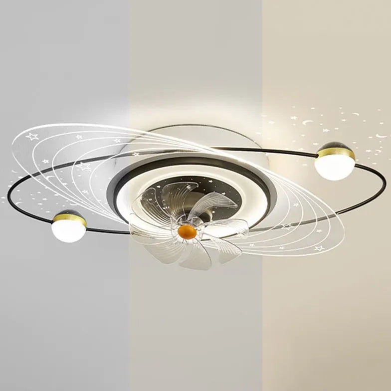 Multiple Lights Modern Ceiling Fan With Light