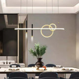 Multi-Loop Straight Line Dining Room Pendant Light