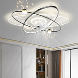 Star Ring LED Ceiling Fan With Light