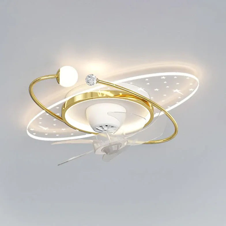 Star Ring LED Ceiling Fan With Light