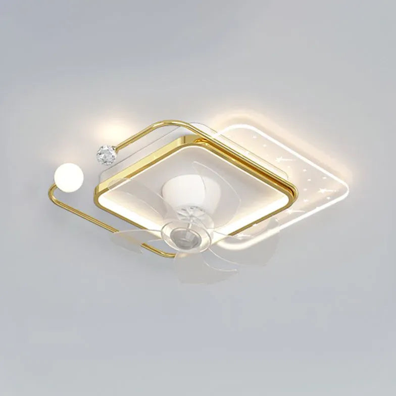 Star Ring LED Ceiling Fan With Light