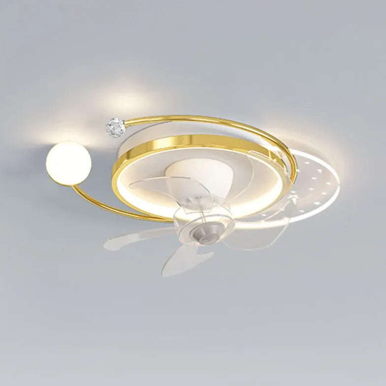 Star Ring LED Ceiling Fan With Light