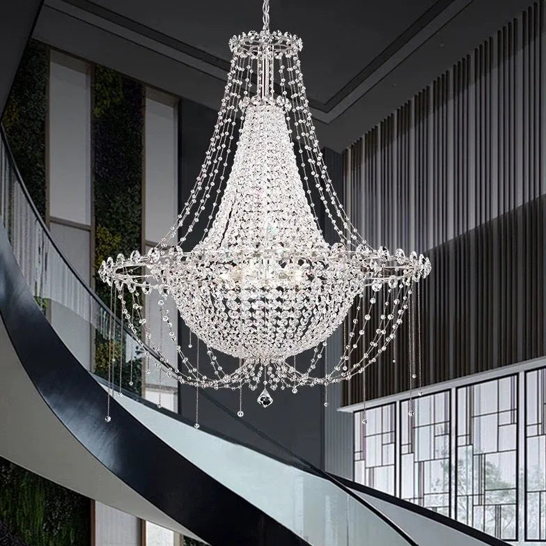 beaded crystal living room chandelier