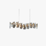 Oval Blade Crystal Dining Room Chandelier