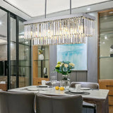 Luxury Strip Crystal Dining Room Pendant Light