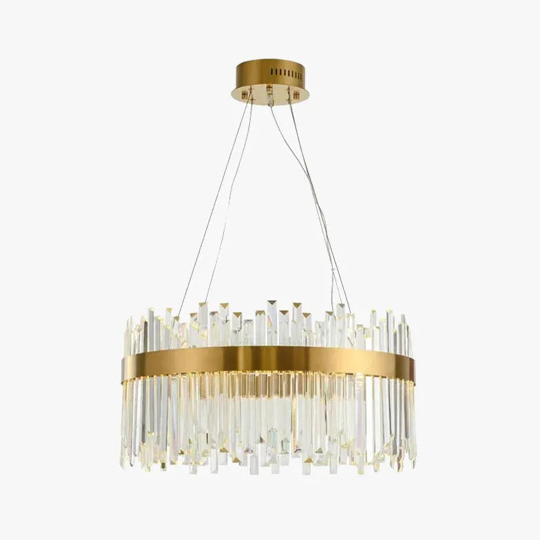 Golden Frame Modern Glass Pendant Light