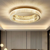 Crystal Ring Gold Modern Ceiling Light