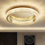 Crystal Ring Gold Modern Ceiling Light