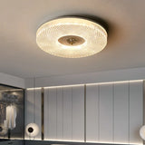 Radial Texture Ring Flush Ceiling Lights