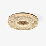 Radial Texture Ring Flush Ceiling Lights