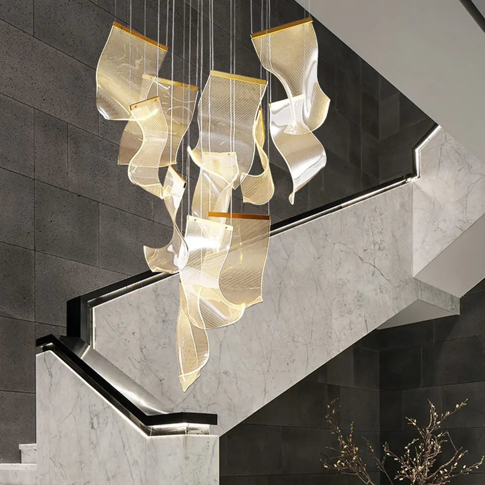 Flow Irregular Gold for Dining Room Chandelier