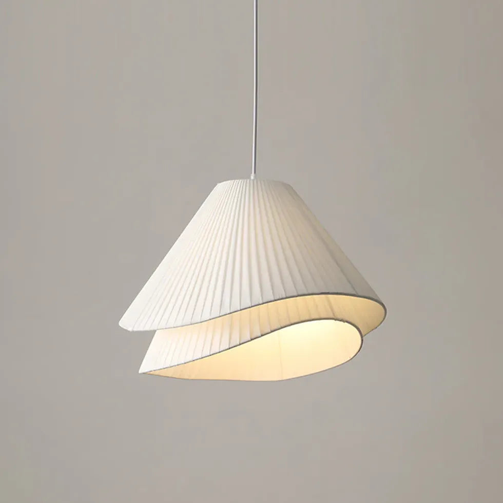 Folded Fabric Minimalist Pendant Light