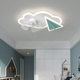 Cotton Plane Modern Ceiling Fan With Light