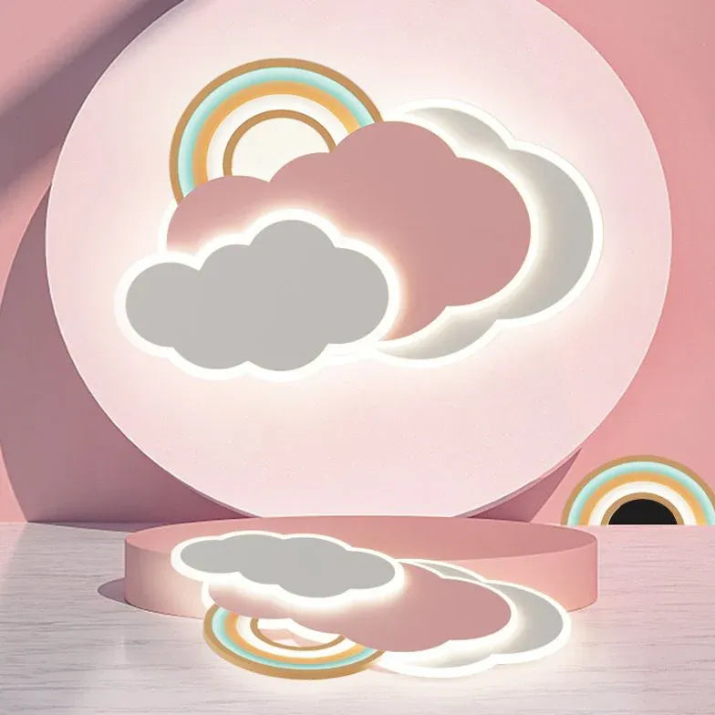 Rainbow Cloud Bedroom LED Flush Ceiling Lights