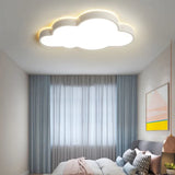 Plane Clouds LED White Flush Ceiling Lights