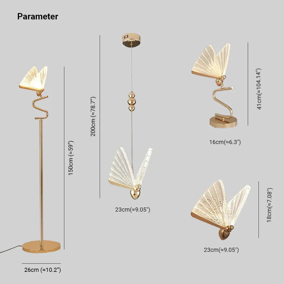 Elegant Wing Decorative Art Floor Lamp