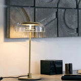 Transparent Glass Minimalist Plug-In Table Lamp