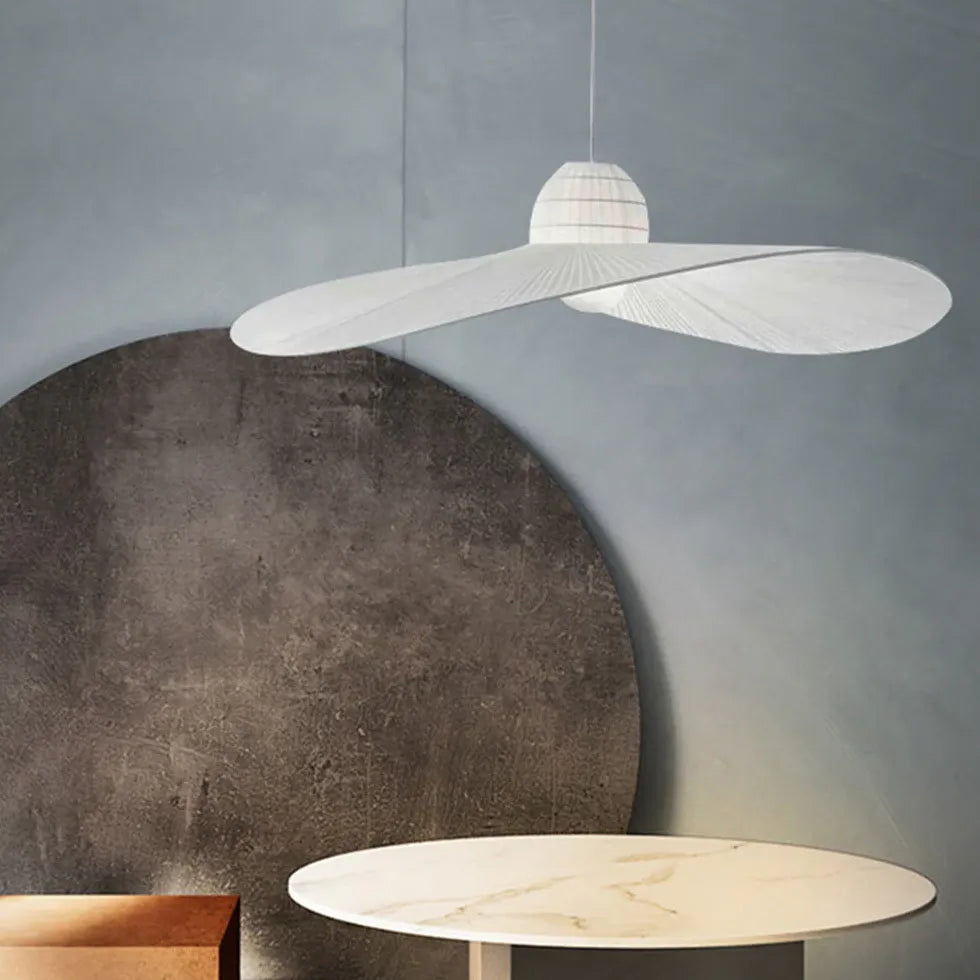 Fan-Shaped Curved Pendant Light for Dining Table