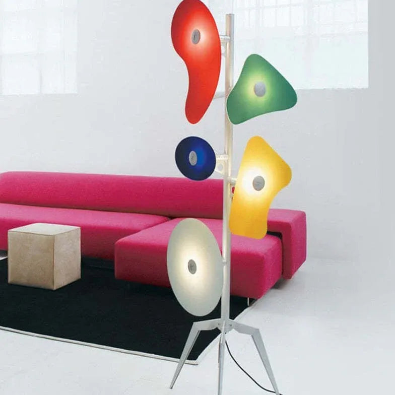 Colorful Multi-Head Abstract Floor Lamp