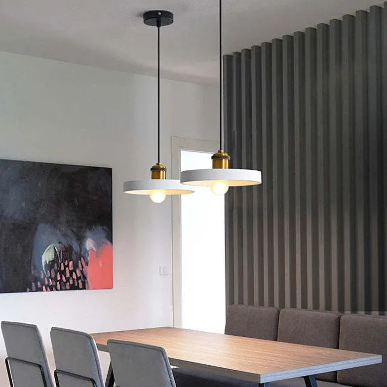 Black Round Cake Dining Room Pendant Light