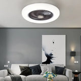 Ultra-Thin Modern Ceiling Fan with Light