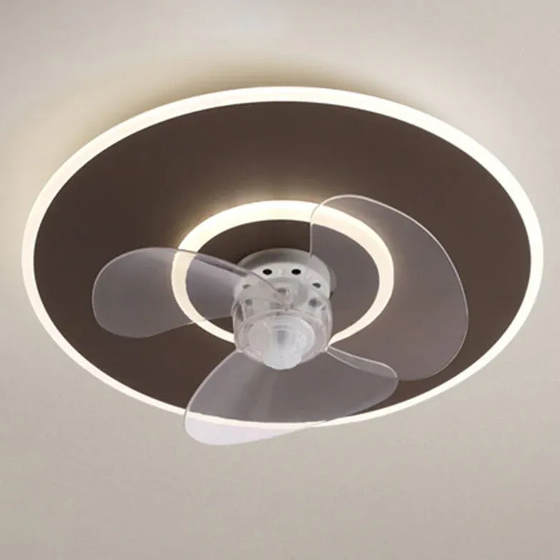 Round Noodle Modern Ceiling Fan with Light