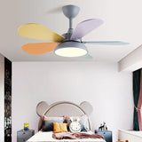Grey Bedroom Ceiling Fan with Light