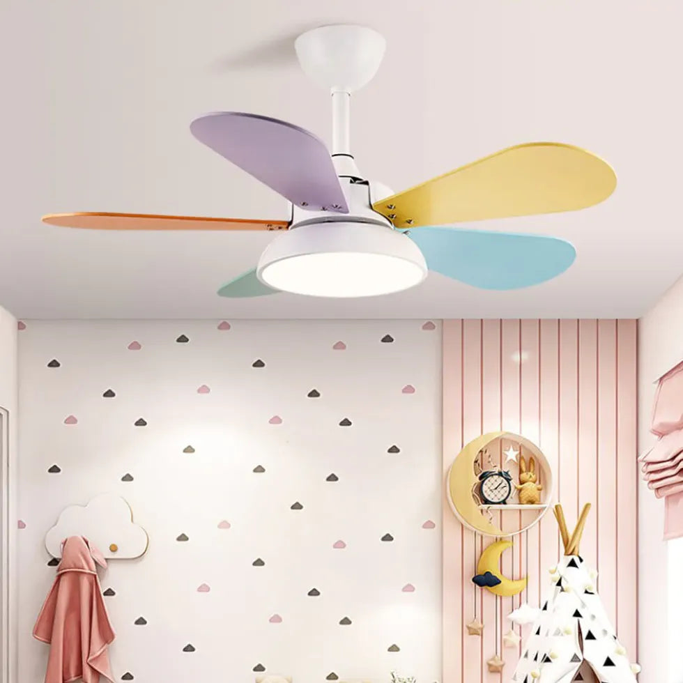 Grey Bedroom Ceiling Fan with Light