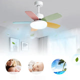 Macarons Bedroom Ceiling Fan with Light