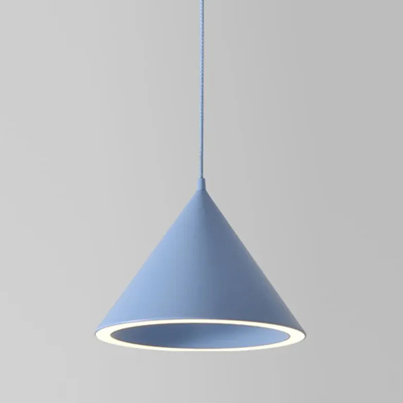 Creamy White Cone Modern Pendant Light